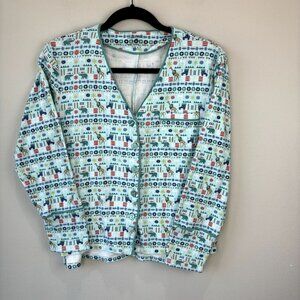 SummerSalt Cotton Holiday Pajama Top M